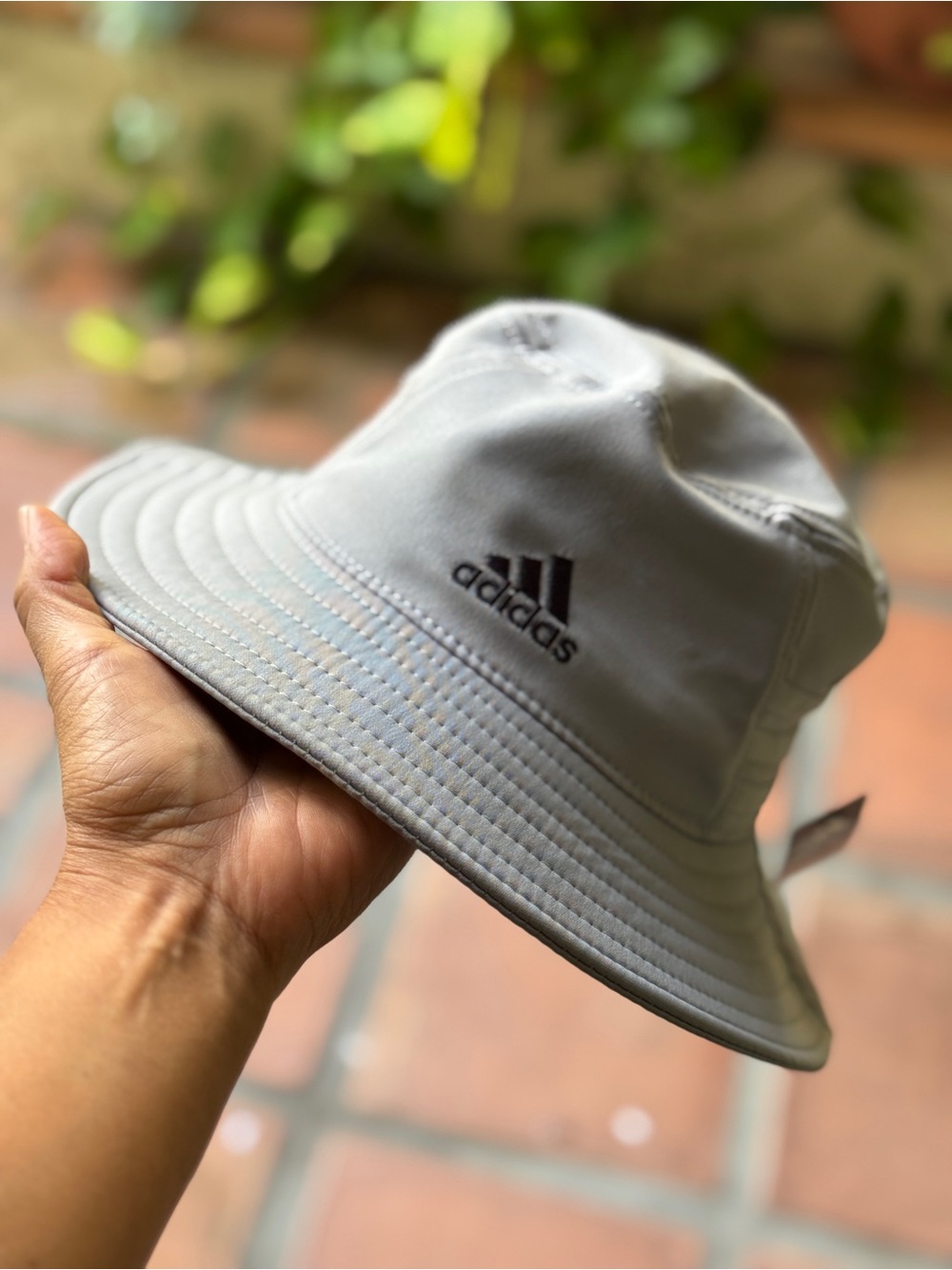 Adidas Aeroready Victory Bucket Hat Unisex One Size Gray UPF 50 Sun Protection